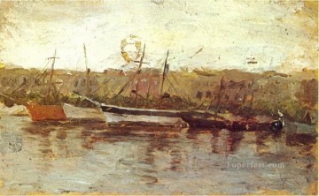 パブロ・ピカソ Painting - ボートから見たアリカンテ 1895年 パブロ・ピカソ